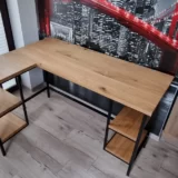 Biurko dębowe narożne - Biurko drewniane narożne -biurko z litego drewna narożne